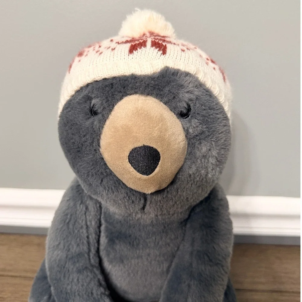 Justice Winter Holiday Grey Bear‎ Plush